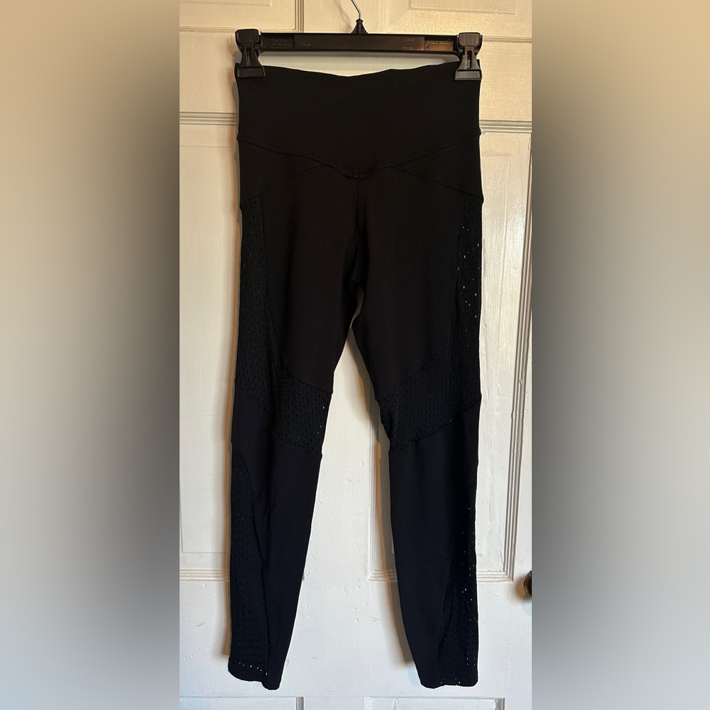 BootyQueen Sleek Black Mesh Leggings - Picture 2 of 12